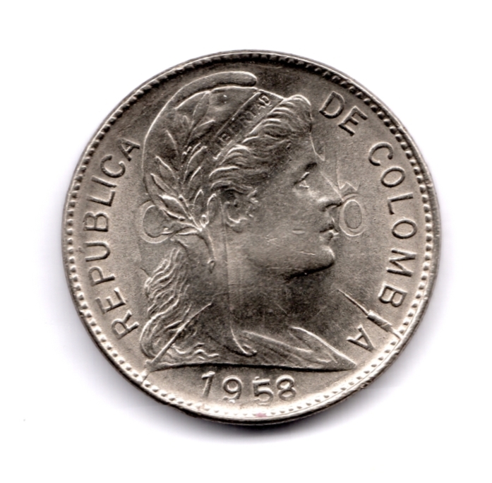 Moneda 1 CentavoO 1958 error