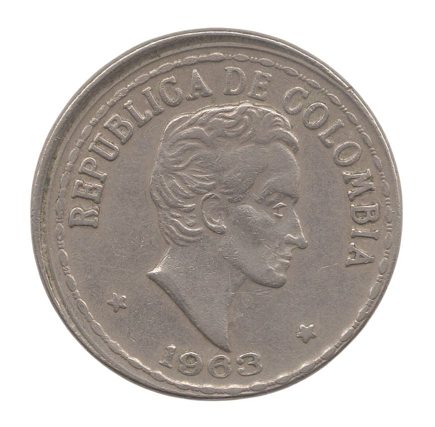 Moneda 20 Centavos 1963 error