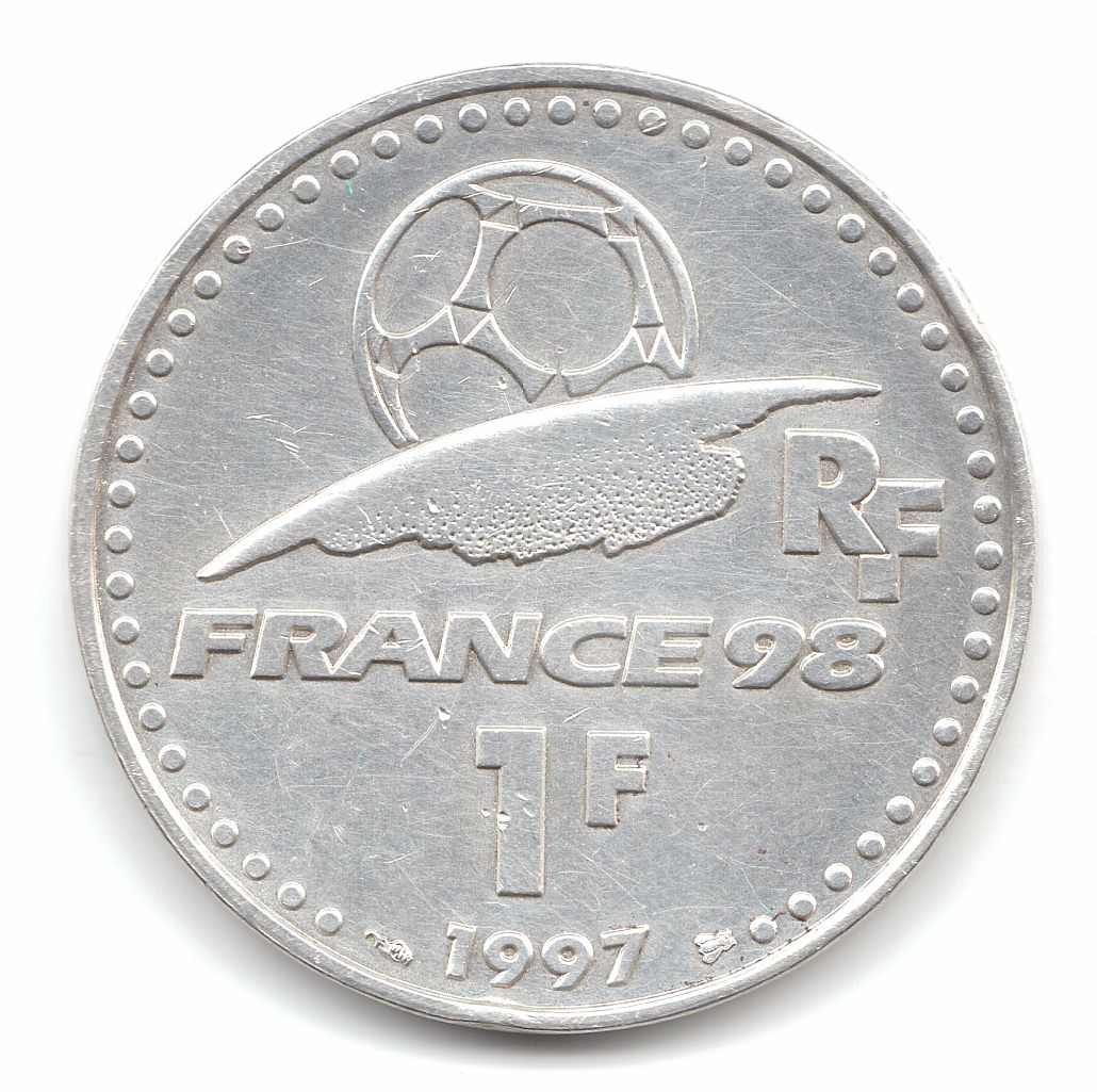 Moneda 1 franco de Francia 1997