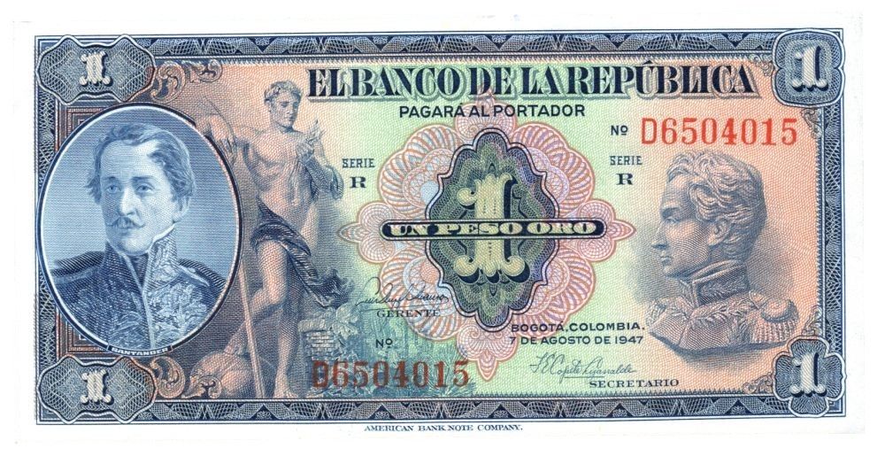 Bille 1 peso 1947 Letra D