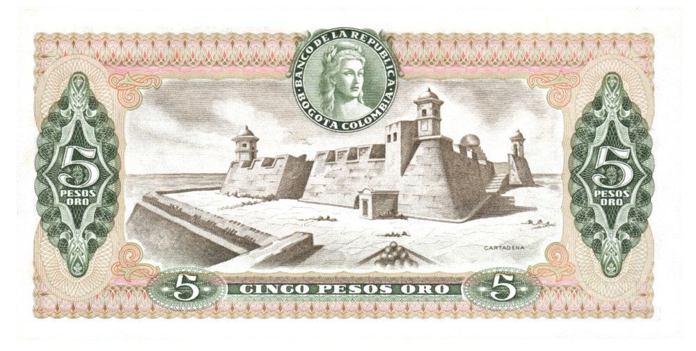 Billete 5 pesos 1978 Reposición - Image 2