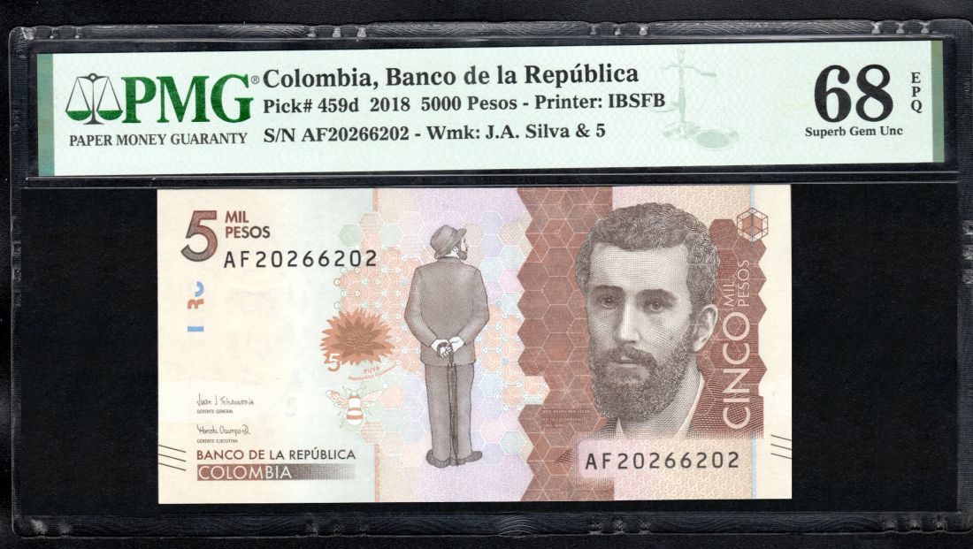 Billete 5000 SUPER GEMA 68EPQ